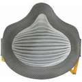 Moldex Disposable Respirator: N95/Nuisance Organic Vapor/Nuisance Ozone, Molded, Gray, Dual, Adj, 8 PK