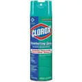 Clorox Disinfectant, 19 oz. Aerosol Can, Unscented Liquid, Ready to Use, 12 PK