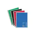 Universal One Notebook: 8 in x 10-1/2 in Sheet Size, College, White, 70 Sheets, 0% Recycled Content