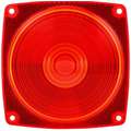 Truck-Lite 8948 Square Trailer Light Replacement Lens; Red