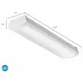 Acuity Lithonia LED Wraparound Fixture, Dimmable No, 120 V, For Bulb Type Integrated LED