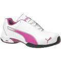 Puma Safety Shoes Athletic Shoe, 7-1/2, C, Women's, White, Steel Toe Type, 1 PR