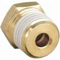 Male Adapter: Brass, Push-to-Connect x MBSPT, For 3/8 in Tube OD, 1/4 in Pipe Size