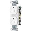 Bryant 15, Commercial, Receptacle, White, No Tamper Resistant