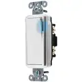 Bryant Illuminated Wall Switch, Switch Type: 1-Pole, Switch Function: Maintained