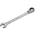7/16", Ratcheting Combination Wrench, SAE, Full Polish Finish, Number of Points: 12