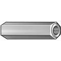 Hex, Standoff, 18-8 Stainless Steel, Female - Female, 3/16" Hex Width, 1/2" Overall Length
