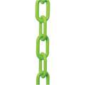 Mr. Chain Plastic Chain: Outdoor or Indoor, 2 in Size, 50 ft Lg, Safety Green, Polyethylene