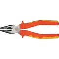 Linemans Pliers, Jaw Length: 1-5/8", Jaw Width: 1-3/16", Jaw Thickness: 17/64", Ergonomic Handle