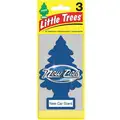 Little Trees New Car Scented Air Freshener Card with String, Blue, 3 PK