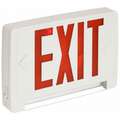 Acuity Lithonia LED Exit Sign with Emergency Lights with Battery Backup, Red Letters and 1 or 2 Sides, 8-1/4" H x 12-5/8" W