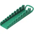 Green Wrench Rack, Plastic, 13-1/2" Length, 7-2/5" Width