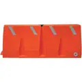 Dpi Polycade Traffic Barrier: 24 in Overall Ht, 62 1/4 in x 24 in, Diamond, Reflective, Unrated, Plastic