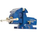 Heavy Duty Combination Vise, 6" Jaw Width, 7" Max. Opening, 3-3/4" Throat Depth
