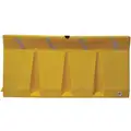 Jersey Barrier, Unrated, 34" x 73-3/4" x 18", Yellow