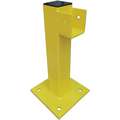 21" H Bolt On End Post, Safety Yellow