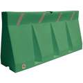 Jersey Barrier, Unrated, 34" x 73-3/4" x 18", Spruce Green