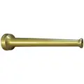 Industrial Fire Hose Nozzle, 3/4" Inlet Size, GH Thread Type, Brass Bumper Color, Brass
