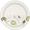 8-1/2" Paper Disposable Plate, White/Brown/Green, 500 PK