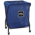1-Compartment X-Frame Laundry Cart, 150 lb. Capacity, 26" L X 21" W X 35-1/2" H
