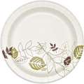 8-1/2" Paper Disposable Plate, White/Brown/Green, 1000 PK