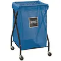 1-Compartment X-Frame Laundry Cart, 150 lb. Capacity, 22" L X 20" W X 35-1/2" H
