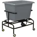 Cube Truck with Built-In Scale, Cubic Foot Capacity 6.7 cu ft, 34" x 24" x 36-1/2", Gray