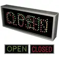 Open/Closed LED Parking Sign, Green/Red LED Color, Power Requirements: 120V