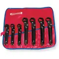 Proto Ratcheting Flare Nut Wrench Set, SAE, Number of Pieces: 7, Number of Points: 12
