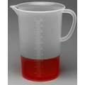 Sp Scienceware Plastic Graduated Pitcher, Tall Form with Handle, 80 to 2000mL, 1 EA