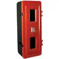 Fire Extinguisher Cabinet, 29" Height, 11" Width, 8 1/4" Depth, 20 lb Capacity, Plastic