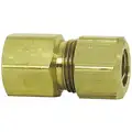 Female Connector, Compression Fitting, Brass, 3/16" x 1/8"