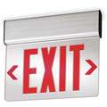 Acuity Lithonia LED Universal Exit Sign with Battery Backup, Red Letters and 1 Side, 13-1/4" H x 15-1/8" W