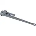 Westward Aluminum 48" Straight Pipe Wrench, 6" Jaw Capacity