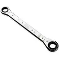 Proto Box End Wrench, Alloy Steel, Chrome, Head Size 3/8", 7/16", Overall Length 5-1/2", 0&deg;