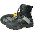 8" Work Boot, 12, EE, Men's, Black, Composite Toe Type, 1 PR