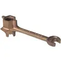 Brass Alloy Drum Bung Wrench, Fits 3/4" and 2" Bungs