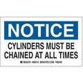 Gas Cylinder Label,3 In. H,5