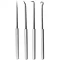 Pick and Hook Set: High Carbon Polished Steel (Pick), Aluminum (Handles), 4 Pieces