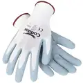 Coated Gloves,L,Gray/White,Pr