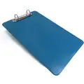 Blue Detectable Plastic Ring Binder Clipboard, Letter File Size, 9" W x 14" H, 1" Clip Capacity, 1 E