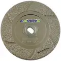 Diamond Vantage Type 1DiamondGrinding Wheel, 6", 5/8"-11 Arbor Hole Size, 1/4" Thickness, 10,200 Max. RPM