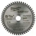 Milwaukee 48-40-4075 5-3/8" Carbide Metal Cutting Circular Saw Blade, Number of Teeth: 50