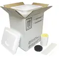 White Hazardous Material Shipping Kit, 9-5/8"D x 11-5/8"W x 15" L , Holds :20 oz. Jar