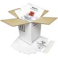 White Hazardous Material Shipping Kit, 14-3/8"D x 17-3/8"W x 12-3/8" L , Holds :10-1/4" x 14" Space