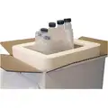 White Hazardous Material Shipping Kit, 9-1/8"D x 11-1/8"W x 9-1/2" L , Holds :6" x 9-1/8" Space to H