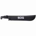 SOG Machete, Stainless Steel, 13 in Cutting Edge Length, Rubber Handle Material