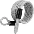 Master Lock Security Cables: 72 in Cable Lg, 1/4 in Cable Dia, Steel, Vinyl, Weather Resistant, MASTER LOCK