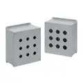 Hoffman Pushbutton Enclosure, Number of Columns 1, Number of Holes 1, 12 NEMA Rating