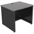 Versa Products Enclosed Desk: CD Series, 36 in Overall Wd, 30 in, 24 in Overall Dp, Gray Top